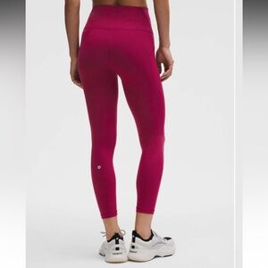 Lululemon Wunder‎ Train High-Rise Tight with Pockets 25" Magenta Smoke Size 4